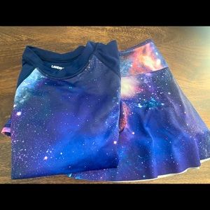 Girls size 14 Lands End modest swimsuit